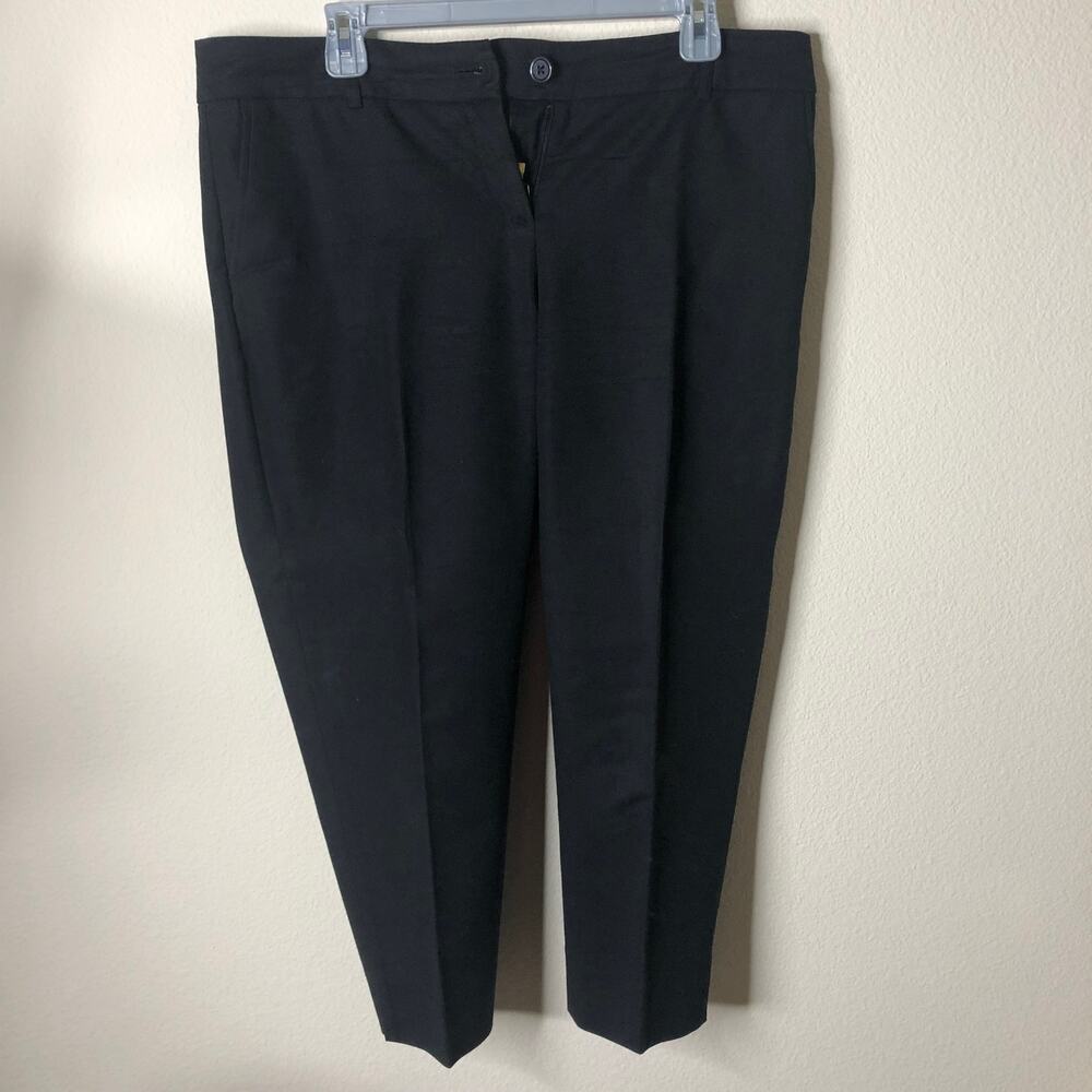 Hilary Radley Black Skinny Work Pants 10